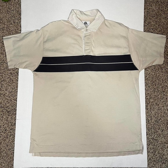 Arizona Jean Co. Vintage Polo Cream/Navy Large - Picture 2 of 8